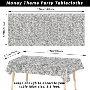 Money Party Decorazioni in plastica per feste di matrimonio con simbolo del dollaro e simbolo della valuta - Product Image 3