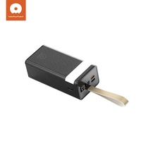 Banque d'alimentation portable haute capacité 40000 mAh avec écran LED, 2 ports USB et charge rapide, conforme à la norme MSDS