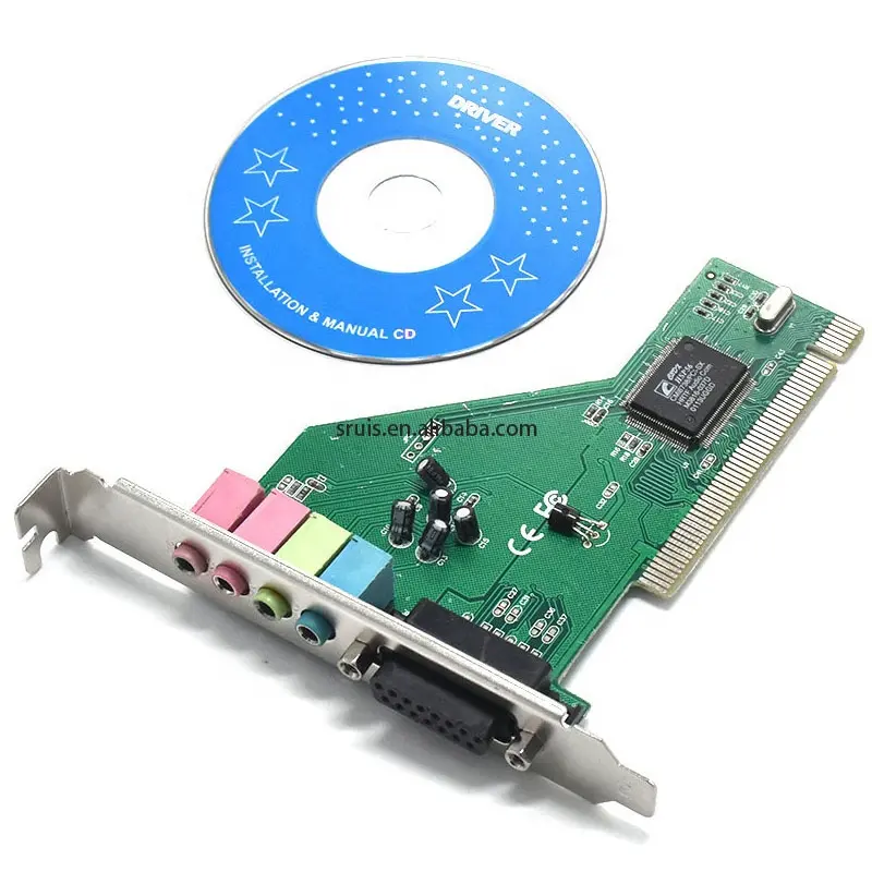 Üretici PC PCI ses kartı 4.1 kanal dahili PCI CM8738 bağımsız ses kartı