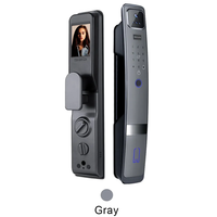 Tuya Wifi 3D reconnaissance faciale serrure de porte intelligente avec caméra empreinte digitale mot de passe biométrique entièrement automatique serrure magnétique de porte