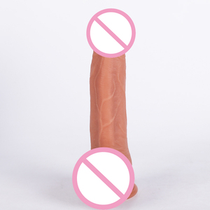 YoungWill Dildo vibrant en silicone réaliste pour femmes <span class=keywords><strong>avec</strong></span> base à <span class=keywords><strong>ventouse</strong></span> et 10 modes de vibration pour la stimulation Dildo - Product Image 3