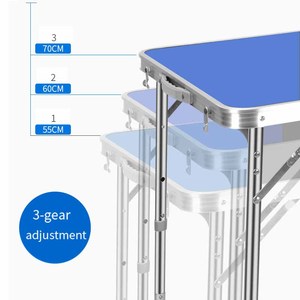 Bộ Bàn Bóng Bàn Nhỏ Gọn Cầm Tay Bằng Hợp Kim Nhôm Trong Nhà Và Ngoài Trời Bao Gồm Vợt/Lưới Bàn Gấp Đa Năng - Product Image 3