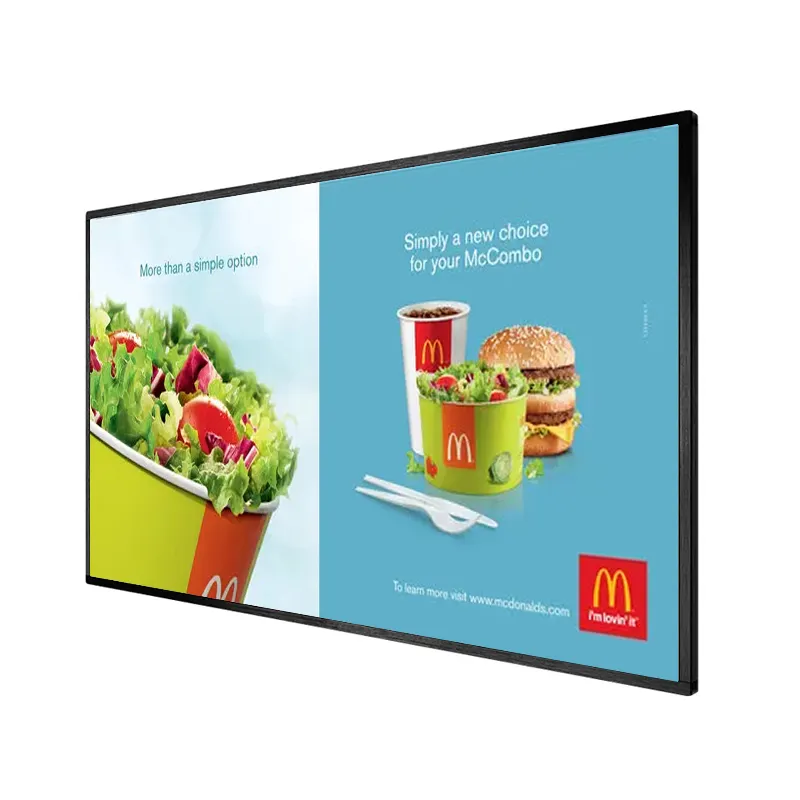 Tablero de menú LCD inteligente para TV, pantalla de publicidad de montaje en pared, gran descuento, Android