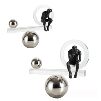 Penseur cristal planche d'équilibre moderne minimaliste décor à la maison Sculpture table salon cristal ornements