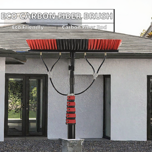 CNER Maßgefertigte Fensterreinigungsstange aus PP-Material, Umweltfreundlich, Anti-Dreh-Wasserstange mit Glasfasergriff und Nylonbürste - Product Image 2