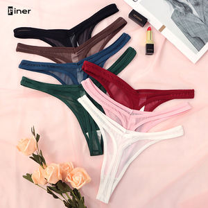 กางเกงชั้นในไร้รอยต่อสำหรับผู้หญิงชุดชั้นในเซ็กซี่ tangas เล็กๆกางเกงในตาข่ายโปร่งแสงสำหรับผู้หญิง - Product Image 1