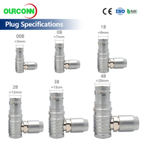 Kompatible ODU Push-Pull Selbstverriegelnde Rundsteckverbinder B-Serie FHG EGG 0B 1B 2B 3B 2-32 Pin Metall-Stecker Buchse