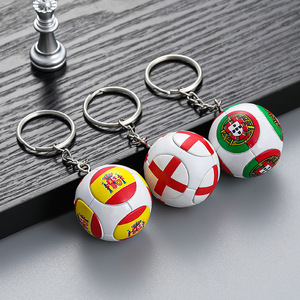 Porte-clés ballon de football Coupe du Monde, drapeau national en résine, pour les fans de football des États-Unis, du Canada et du Mexique, souvenir, cadeau, vente en gros - Product Image 2