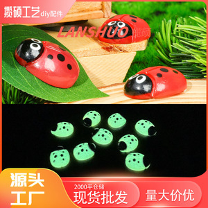 Ladybug Figurine Resin Garden <b>Ornament</b> Lighted Glossy Finish For Lawn And Flower Pots Decorative Accessory - Product Image 2