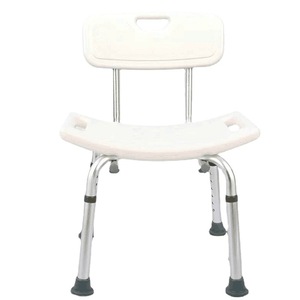 Aluminum Alloy Shower <b>Stool</b> With Backrest <b>Height</b> <b>Adjustable</b> For Elderly Children Pregnant Women - Product Image 5