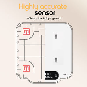 Balance numérique professionnelle 2-en-1 pour bébé et corps, écran LCD de haute précision avec fonction de verrouillage pour la conversion d'unité Kg/Lb pour adultes - Product Image 5