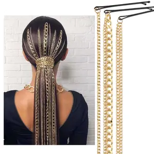 हिप हॉप क्यूबा लटकन श्रृंखला बी बी hairpins बाल एक्सटेंशन wigs बाल क्लिप के लिए महिलाओं के सामान सिर गहने