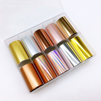 4 styles de luxe papillon marbre or lumineux flamme de feu Nail Sticker feuille