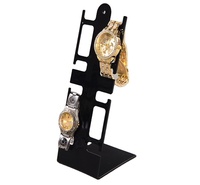 Support de Présentation Minimaliste en Acrylique Transparent pour Montres, 1/2/4 Emplacements, Présentoir Moderne en Plastique Transparent pour Montres-bracelets pour Vitrine de Magasin de Détail