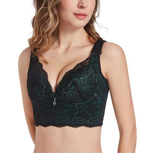 Sujetador con Aros y Cierre Trasero Push-Up al por Mayor, Tallas Grandes <span class=keywords><strong>C</strong></span> D E, con Encaje Sexy para Mujeres con <span class=keywords><strong>Busto</strong></span> Grande - Product Image 3