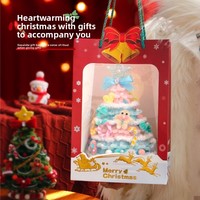Décoration de Noël en forme de bâton torsadé, petite ornementation de bureau suspendue, faite à la main, en peluche, vente en gros Chine