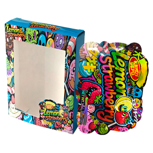 In-Stock &amp; Custom Zipper Bags with <strong>Matching</strong> Window Box 3.5g 7g 14g 28g Smell Proof Holographic Mylar Bags With Paper <strong>Boxes</strong> - Product Image 1