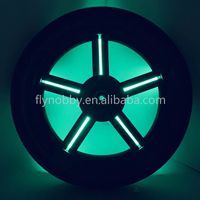 Roues de poussette pour bébé Nobby de 11 pouces avec lumière clignotante, pneu en PU, capacité de charge de 40 à 45 kg, construction en plastique