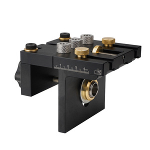 Woodworking 3 In 1 Drill Positioner 140x140x180mm Aluminum Alloy For Mdf Production And Cabinet Assembly - Product Image 5