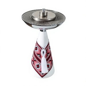 Luxury Handmade Indian <b>Bakhoor</b> Mabkhara Metal Resin <b>Oud</b> Incense Burner Arabic Majmar Ethnic Decorative Home Fragrance Aromatic - Product Image 1