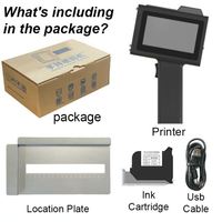 Imprimante jet d'encre pour boîtes en carton ondulé, nouvelle version améliorée, imprimante portable à code-barres pour sacs en papier