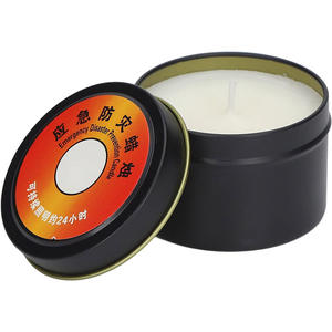 Logo personnalisé direct usine 36 heures <span class=keywords><strong>de</strong></span> longue durée <span class=keywords><strong>de</strong></span> combustion coupe-vent sans fumée d'urgence en plein air bougie en pot d'étain <span class=keywords><strong>de</strong></span> <span class=keywords><strong>survie</strong></span> - Product Image 1