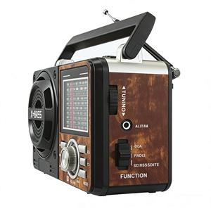 Радиоприемник AM/<span class=keywords><strong>FM</strong></span>/SW1-7 с 9 диапазонами, USB/SD/TF кардридером, MP3-плеером, литиевой батареей и Bluetooth-зарядкой - Product Image 2