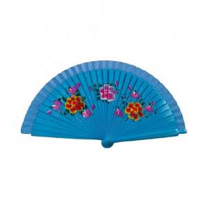 Abanico de Mano de Madera Español Vintage para Mujer, con Pintura Floral de Doble Cara, para Bailes, Festivales y Decoraciones de Fiesta - Product Image 6