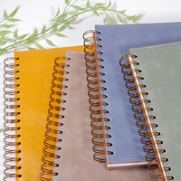 Carnet à spirales A5 personnalisé avec 200 pages lignées à points, couverture en cuir, carnet pour étudiants universitaires, cadeau