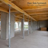 Étai métallique réglable Q235 galvanisé pour coffrage de dalle de plancher, support temporaire de construction