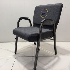 Silla de Iglesia Apilable Resistente al Fuego de Alta Calidad con Eslabones de Unión para Pastores - Product Image 4