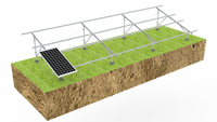 Système de montage au sol pour panneaux photovoltaïques CHIKO, système de montage solaire au sol, résistant au vent 60 m/s, en aluminium, OEM