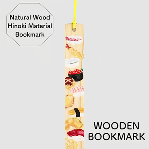 [Fabriqué au Japon] Marque-page en bois de Hinoki, motif fleur de cerisier, style classique, impression numérique - Bois naturel de cyprès Hinoki japonais - Product Image 3