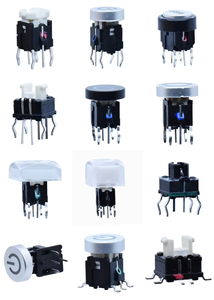 IP67 sakelar silikon tahan air 6x6x8H, sakelar sentuh dengan penutup silikon, 4 Pin DIP tombol tekan vertikal, 6x6 tombol tekan - Product Image 6