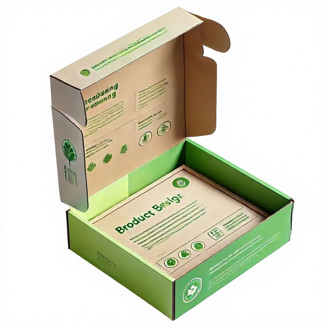 Custom Recyclable Corrugated Shipping Box for Clothing Packaging and Gift Mail Environmentally Friendly Paper Boxes