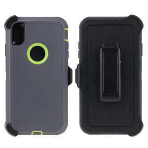 360 độ Multilayer Combo Belt Clip <span class=keywords><strong>Holster</strong></span> Defender trường hợp điện thoại cho iPhone 16 15 14 13 12 11 16e 7 8 XR - Product Image 3