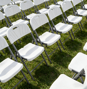 Silla Plegable al por Mayor, Silla de Jardín Moderna de Plástico Blanco para Exteriores, Silla Plegable Portátil para Campamento, Eventos y Fiestas - Product Image 2