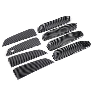 Cubierta para manija de puerta de coche, adhesivo con patrón de fibra de carbono para BYD Haiou 220mm 210mm - Product Image 3