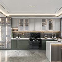 Meuble de cuisine moderne sur mesure en OSB, armoire de rangement, fournisseur direct d'usine, vente en gros, fabrication sur mesure, conception OEM ODM