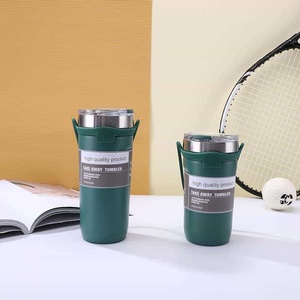 New 304 Stainless Steel Double-Walled Vacuum Insulated Water Bottle Handle Leak-Proof <b>Coffee</b> Cup 6-12 Hours Thermal Performance - Product Image 2