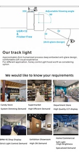 Ronse Chất lượng cao dẫn theo dõi ánh sáng 7W 10W 20W 30W 40W 50W 60W các loại theo dõi ánh sáng đồ đạc di chuyển đầu ánh sáng - Product Image 3