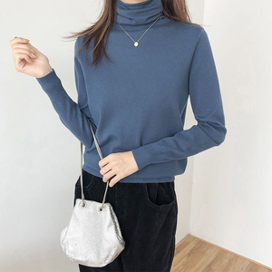 2020 <span class=keywords><strong>cuello</strong></span> tortuga manga larga viscosa de poliéster de nylon <span class=keywords><strong>Jersey</strong></span> suéter de mujer - Product Image 3