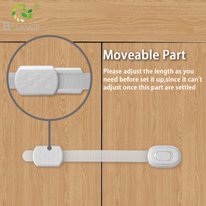 Khóa dán đa năng, có thể điều chỉnh, dùng cho cửa trượt nhà vệ sinh, tủ lạnh, ngăn kéo, tủ, khóa an toàn cho trẻ em - Product Image 3