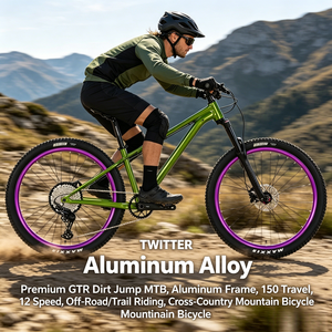 Bicicletta MTB Premium GTR per Dirt Jump, Telaio in Alluminio, Escursione 150 mm, 12 Velocità, per Fuoristrada/Trail, Bici da Montagna Cross-Country - Product Image 1