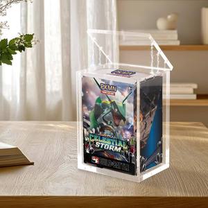 Clear Acrylic Display Case for Pokemoned Booster Box Vertical Desktop UV Protection Pre-Assembled - Product Image 4
