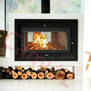 High efficiency fireplace save energy wood stove best quality metal wood burning fireplace