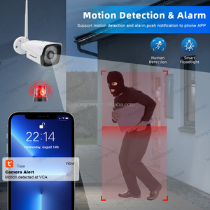 Hongnaer <span class=keywords><strong>extérieur</strong></span> 3MP 2CH <span class=keywords><strong>vidéo</strong></span> NVR sécurité IP à domicile CCTV caméra Kit ensemble <span class=keywords><strong>système</strong></span> <span class=keywords><strong>sans</strong></span> <span class=keywords><strong>fil</strong></span> WiFi écran tactile LCD <span class=keywords><strong>système</strong></span> de <span class=keywords><strong>Surveillance</strong></span> - Product Image 4