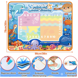 Nouveau <span class=keywords><strong>Magic</strong></span> enfants eau Doodle planche à dessin écologique bébé tapis de jeu recyclé eau utiliser couleur tapis pour jouer - Product Image 1