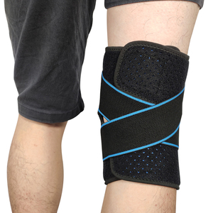 สนับเข่าแบบเจลรองรับแรงกระแทก ระบายอากาศได้ดี ปรับระดับได้ สายรัดยืดหยุ่น หลายสี ผลิตจากไนลอน/โพลีเอสเตอร์ สำหรับวิ่ง - Product Image 4