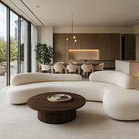 Canapé en cuir de luxe moderne, chaise en bois, table basse, ensemble de salle à manger pour hôtel, salon, extérieur, maison, bureau, mobilier modulaire